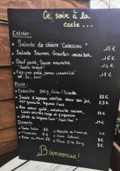 Menu La Gare D'Eden - La carte