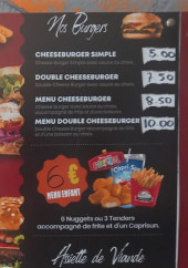 Menu Snack Y-C - Les burgers et assiettes