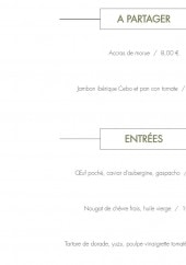 Menu Le 28 Pardi! - A partager et entrées