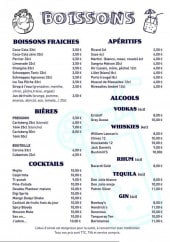 Menu Ginette - Boissons