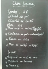 Menu Chez Dorina - Exemple de menu