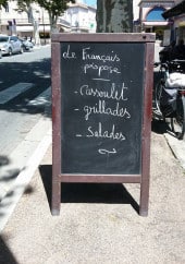 Menu Le Francais - Exemple de menu