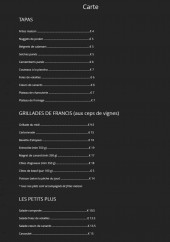 Menu Le Comptoir - Tapas, grillades, petits plus,...