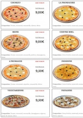 Menu Boulangerie Galzin - Les pizzas page 2