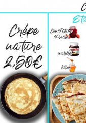 Menu Broch’Factory - Les crêpes sucrées