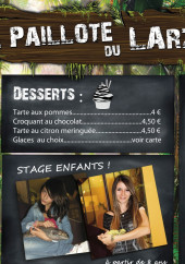 Menu La paillote du Larzac - Les desserts