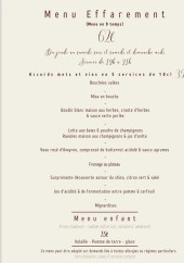 Menu L’Obélias - Le menu suite