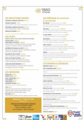 Menu 1860 Le Palais - La carte