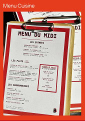 Menu Blum Brasserie Pizzeria - Exemple de menu