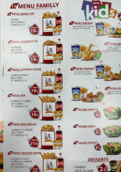 Menu Chicken point - Le menu familly