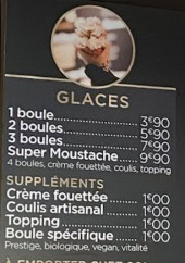 Menu Moustache - Les glaces