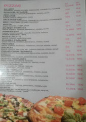 Menu La loge - Les pizzas