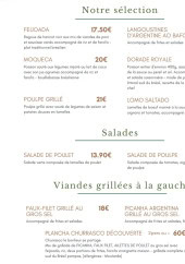 Menu Maresia Sunset - Sélection, salades et viandes grillés à la gaucha