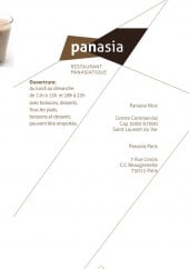 Menu Panasia - Carte et menu Panasia, Marseille 2