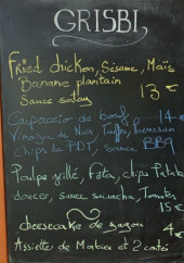 Menu Grisbi - Exemple de menu