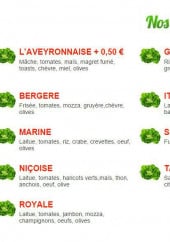 Menu Insalata et pasta - Les salades