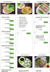 Menu chezviet.fr - les entrées