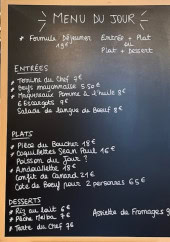 Menu Bistrot Chez Toto - Exemple de menu