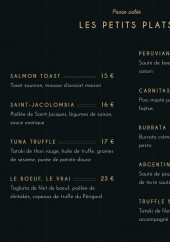 Menu Maison Bohème - Les petits plats