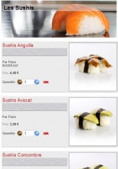 Menu Sushikoste - Les Sushi