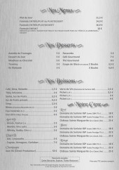 Menu La Terrasse du 8eme - Les menus, desserts, ...