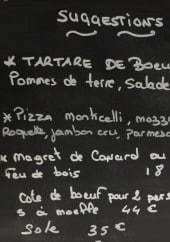 Menu Le Monticelli - Les suggestions