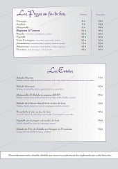 Menu Chez Zé - Carte du midi: Les pizzas et les entrées