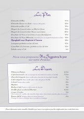 Menu Chez Zé - Carte du midi: Les plats et les desserts