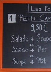 Menu Les Caprices de Marianne - Les formules midi