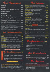 Menu U Papachjone - Les pizzas, bruschettas et boissons,...