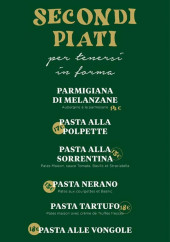 Menu Babbo - Pasta