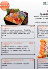 Menu Sushi n Thai - Les Plateaux