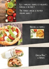 Menu Green is Better - Les soupes, quiches et wraps