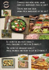 Menu Green is Better - Les plats sur mesures