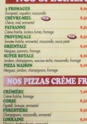 Menu La Bolognaise - Les pizzas