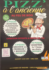 Menu Pizz' à l'ancienne - Carte et menu Pizz' à l'ancienne Marseille 13