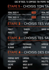 Menu By’Tacos - Composition de nos tacos