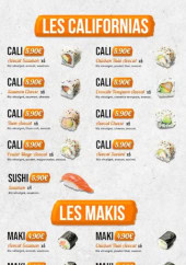 Menu Gin Khao - Les californias  et makis