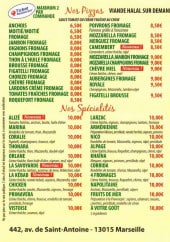 Menu Nicopizza - Les pizzas 