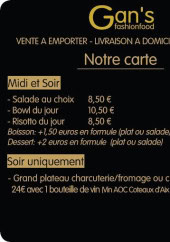 Menu Gan’s - La carte