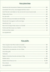 Menu Tatico - La carte