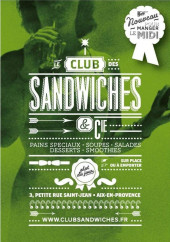 Menu Club Sandwiches - Soupe, salade, dessert,....