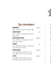 Menu Corner Bistro - Burgers