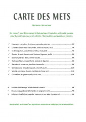 Menu Grenache - La carte suite