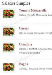 Menu La Julietta - Les salades