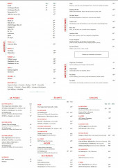 Menu Le Forbin - Les cocktails, alcools et vins, ...