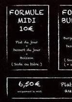 Menu Le petit bistrot - Les formules midi