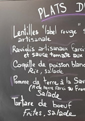 Menu Brasserie Chez Sauveur - exemple de menu