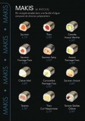 Menu Frenchy sushi - Les makis 