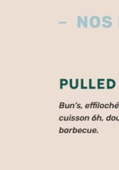 Menu Bistro Burger - Les burgers cuisinés